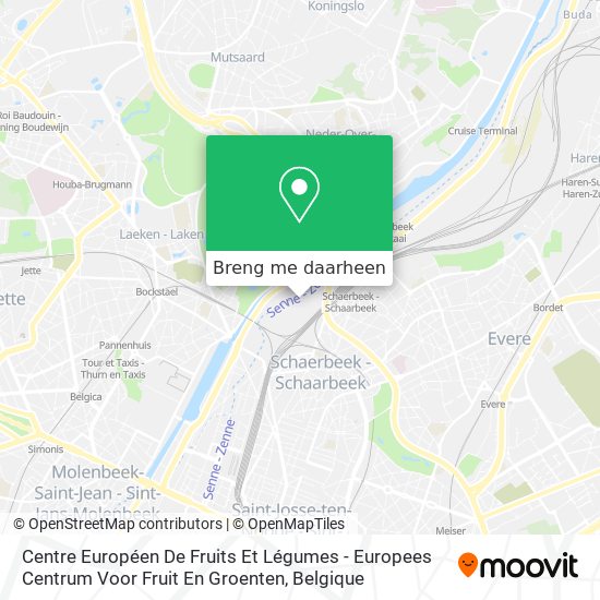 Centre Européen De Fruits Et Légumes - Europees Centrum Voor Fruit En Groenten kaart