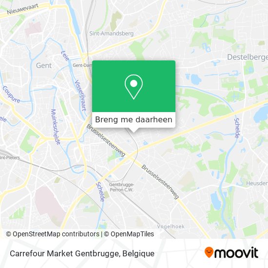 Carrefour Market Gentbrugge kaart