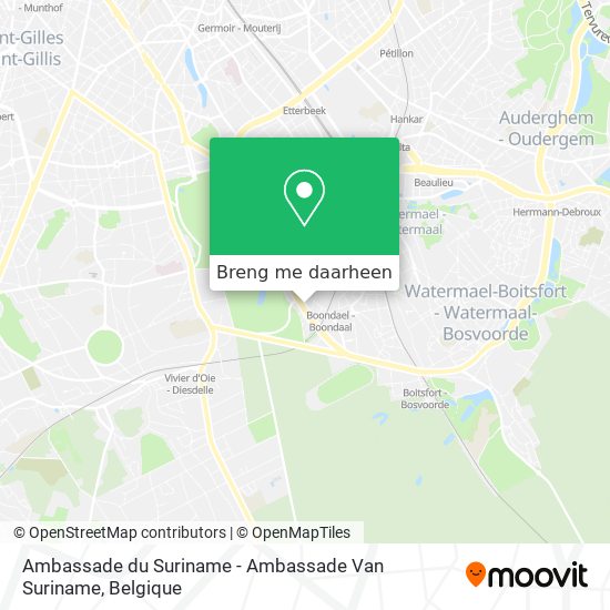 Ambassade du Suriname - Ambassade Van Suriname kaart