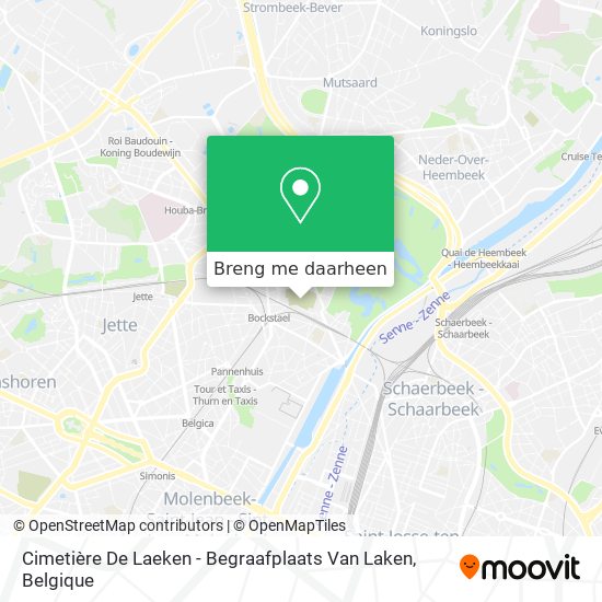 Cimetière De Laeken - Begraafplaats Van Laken kaart