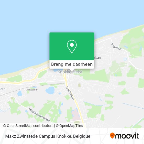 Makz Zwinstede Campus Knokke kaart