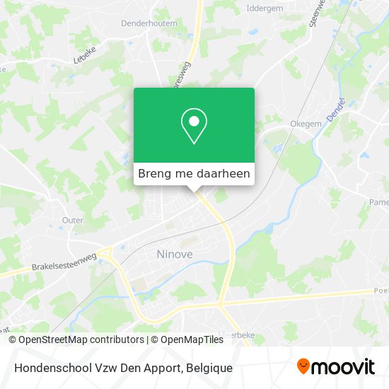 Hondenschool Vzw Den Apport kaart