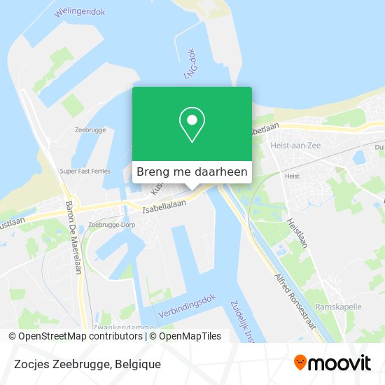 Zocjes Zeebrugge kaart