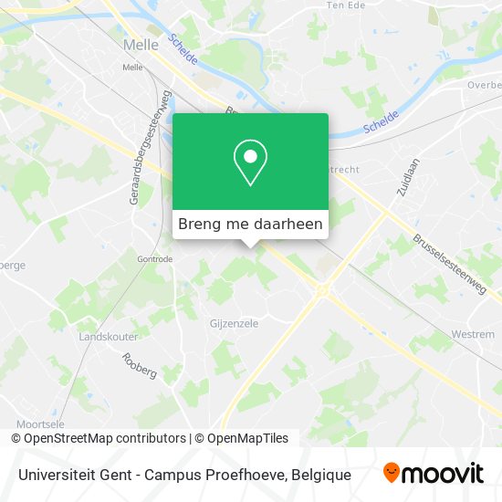 Universiteit Gent - Campus Proefhoeve kaart
