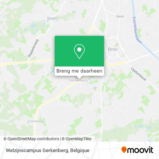 Welzijnscampus Gerkenberg kaart