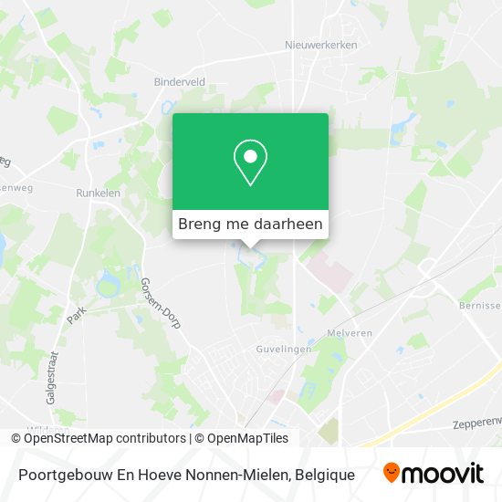 Poortgebouw En Hoeve Nonnen-Mielen kaart