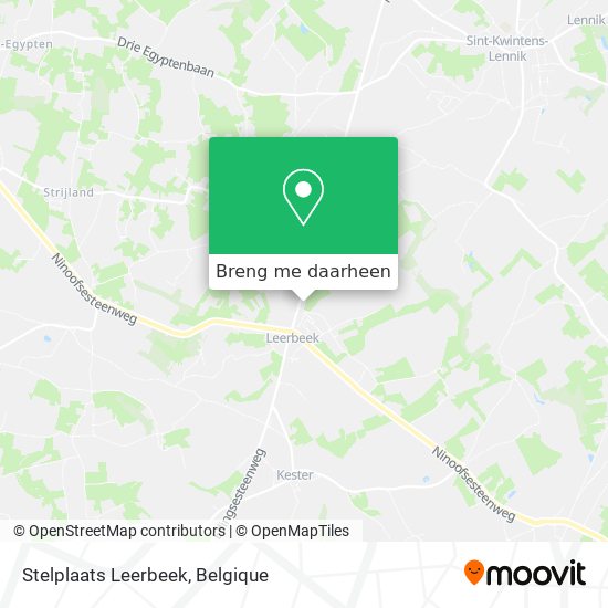 Stelplaats Leerbeek kaart