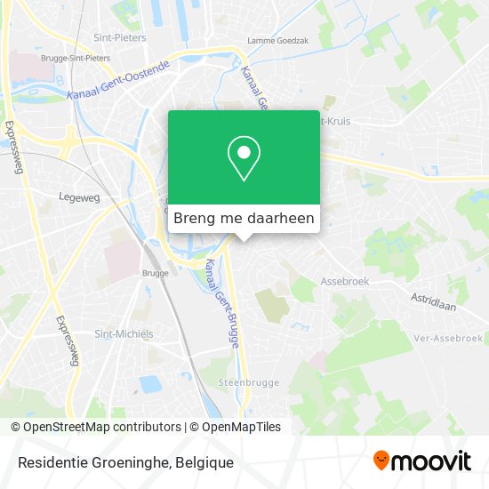 Residentie Groeninghe kaart