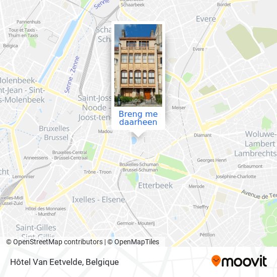 Hôtel Van Eetvelde kaart
