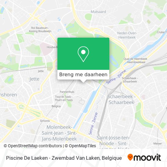Piscine De Laeken - Zwembad Van Laken kaart