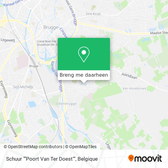 Schuur ""Poort Van Ter Doest"" kaart