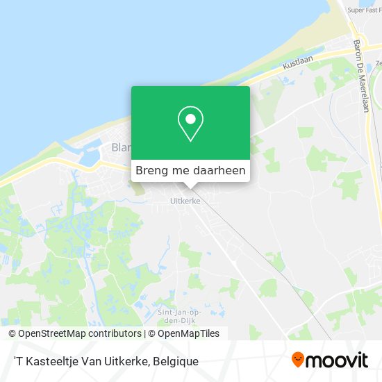 'T Kasteeltje Van Uitkerke kaart