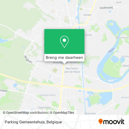 Parking Gemeentehuis kaart