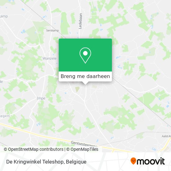 De Kringwinkel Teleshop kaart