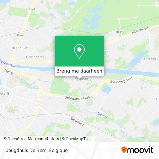 Jeugdhuis De Bem kaart