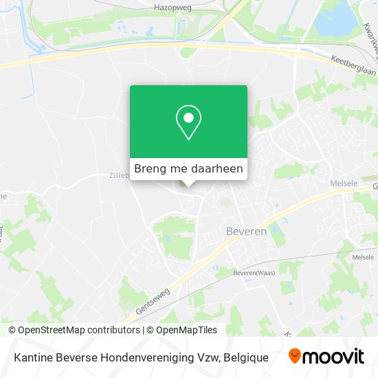 Kantine Beverse Hondenvereniging Vzw kaart