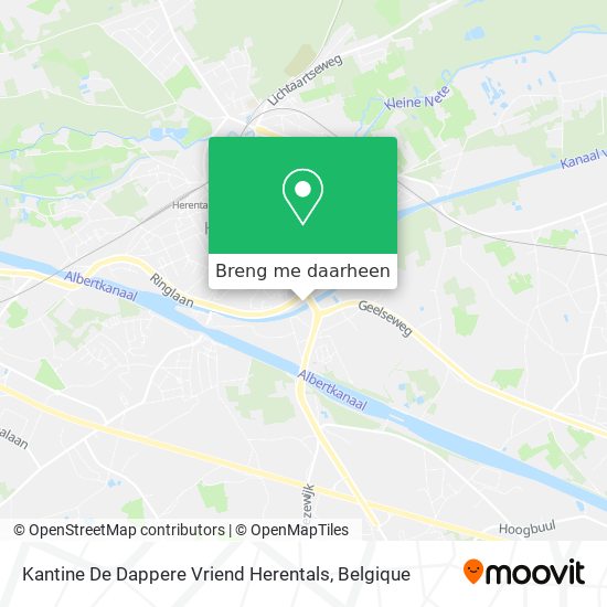 Kantine De Dappere Vriend Herentals kaart