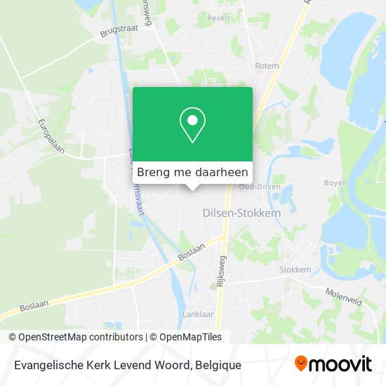 Evangelische Kerk Levend Woord kaart