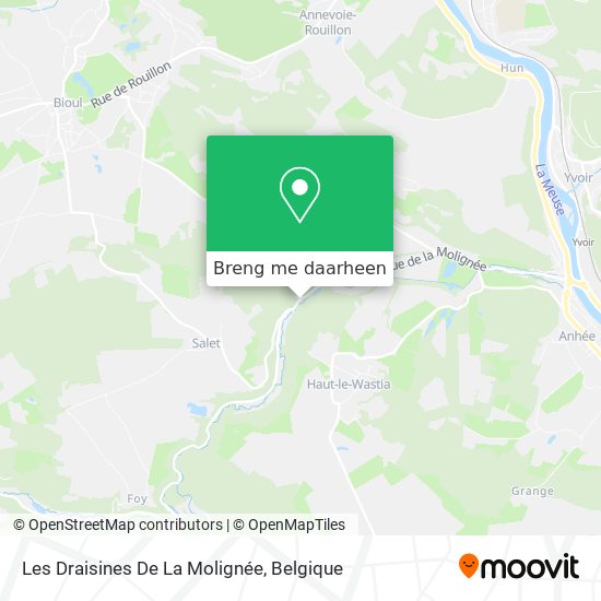 Les Draisines De La Molignée kaart