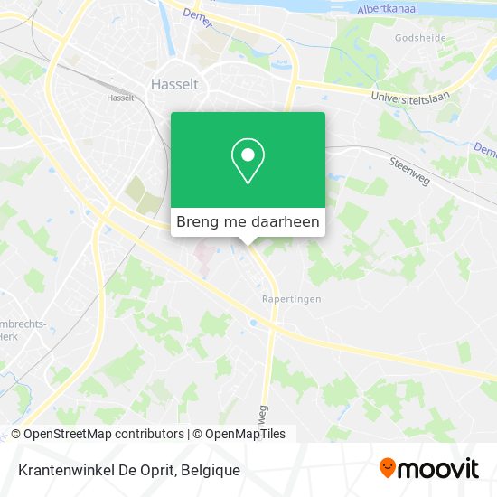Krantenwinkel De Oprit kaart