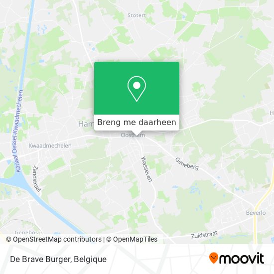 De Brave Burger kaart