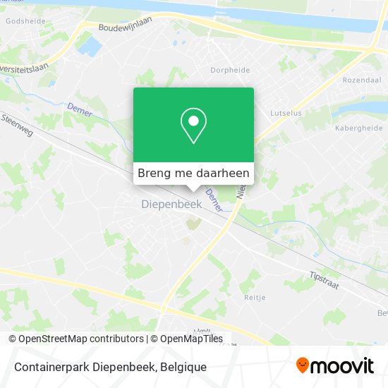 Containerpark Diepenbeek kaart