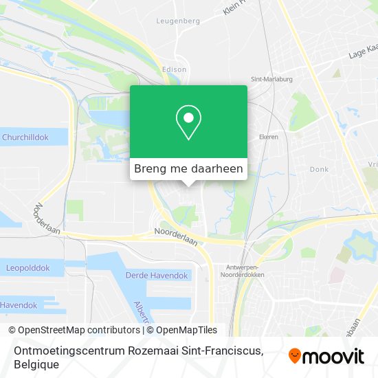 Ontmoetingscentrum Rozemaai Sint-Franciscus kaart