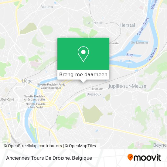Anciennes Tours De Droixhe kaart