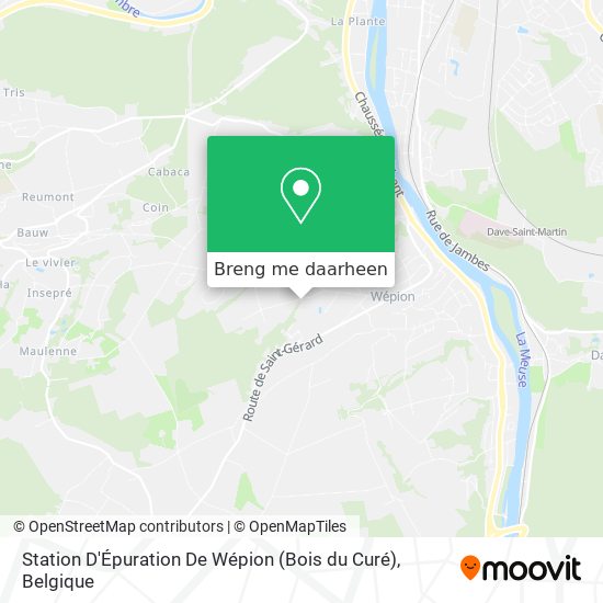 Station D'Épuration De Wépion (Bois du Curé) kaart