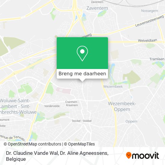 Dr. Claudine Vande Wal, Dr. Aline Agneessens kaart