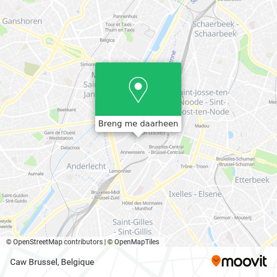 Caw Brussel kaart