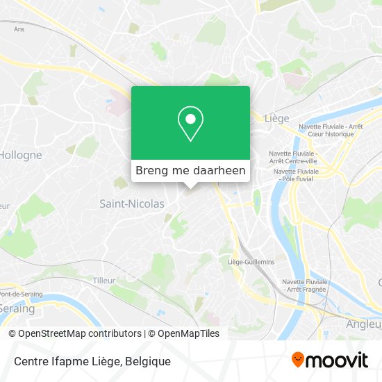 Centre Ifapme Liège kaart