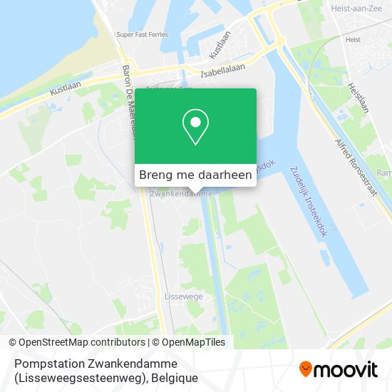 Pompstation Zwankendamme (Lisseweegsesteenweg) kaart