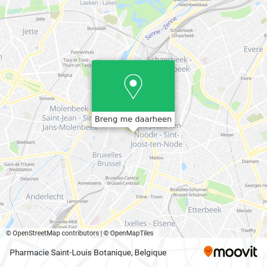 Pharmacie Saint-Louis Botanique kaart
