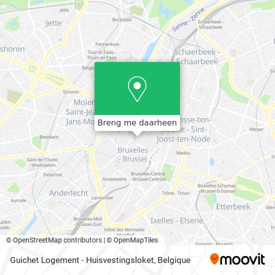 Guichet Logement - Huisvestingsloket kaart