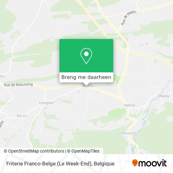 Friterie Franco-Belge (Le Week-End) kaart