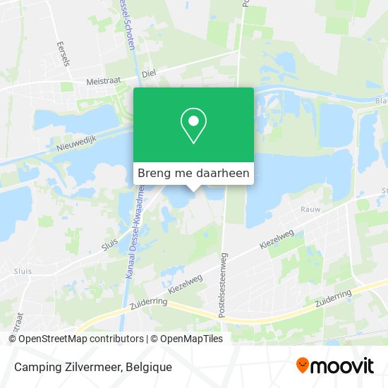 Camping Zilvermeer kaart