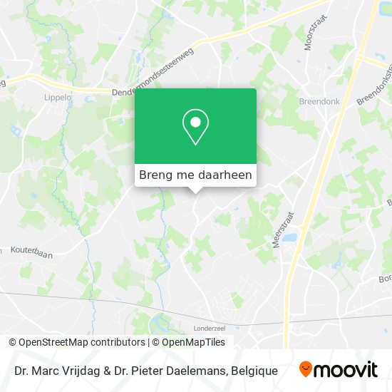 Dr. Marc Vrijdag & Dr. Pieter Daelemans kaart