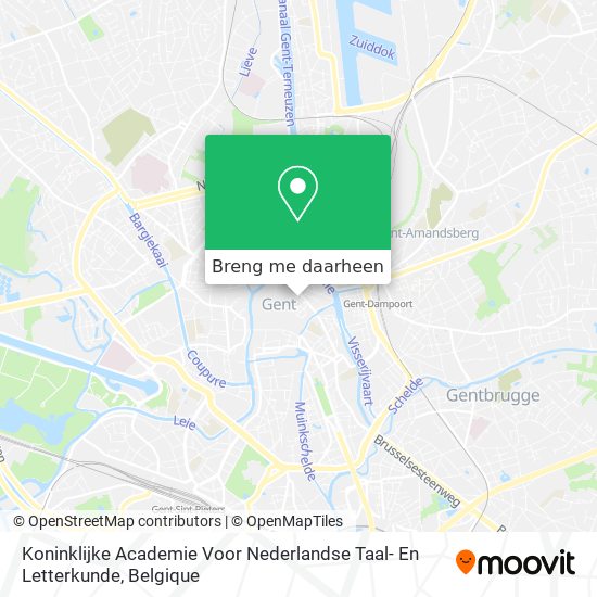 Koninklijke Academie Voor Nederlandse Taal- En Letterkunde kaart