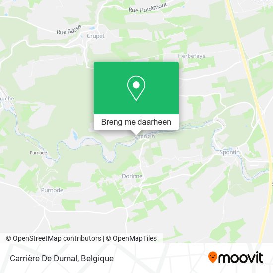 Carrière De Durnal kaart