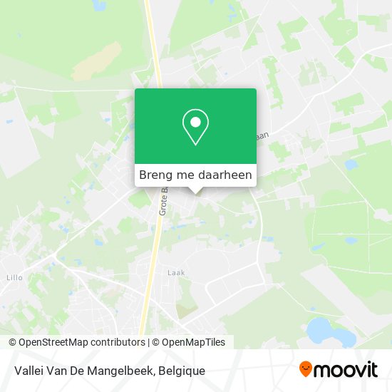 Vallei Van De Mangelbeek kaart