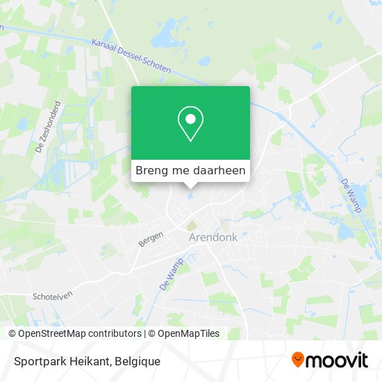 Sportpark Heikant kaart