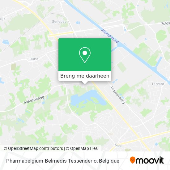 Pharmabelgium-Belmedis Tessenderlo kaart