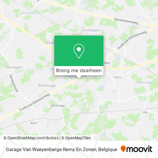 Garage Van Waeyenberge Remy En Zonen kaart
