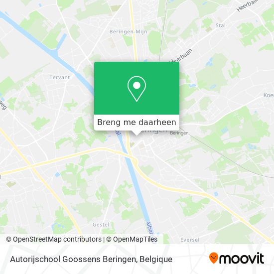 Autorijschool Goossens Beringen kaart