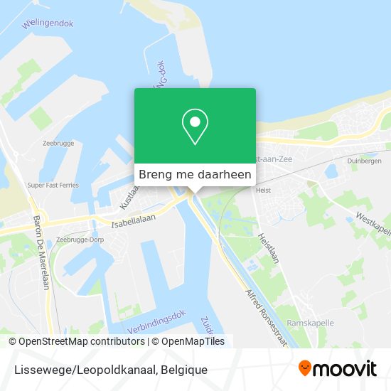 Lissewege/Leopoldkanaal kaart