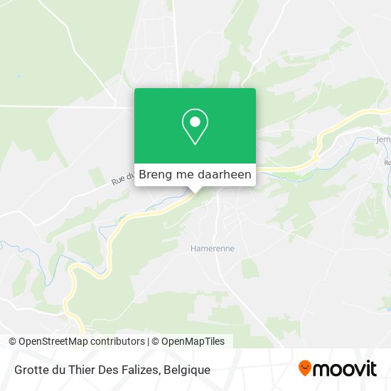Grotte du Thier Des Falizes kaart