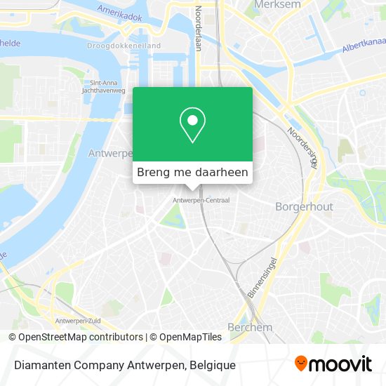 Diamanten Company Antwerpen kaart
