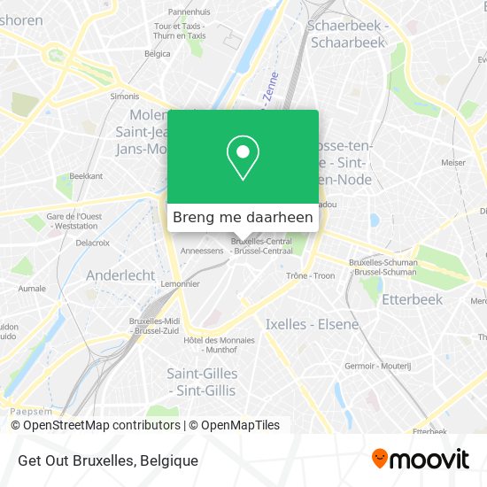 Get Out Bruxelles kaart
