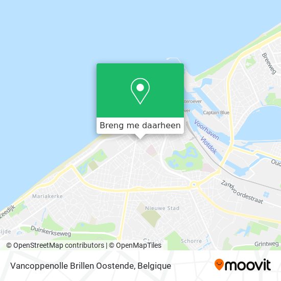 Vancoppenolle Brillen Oostende kaart